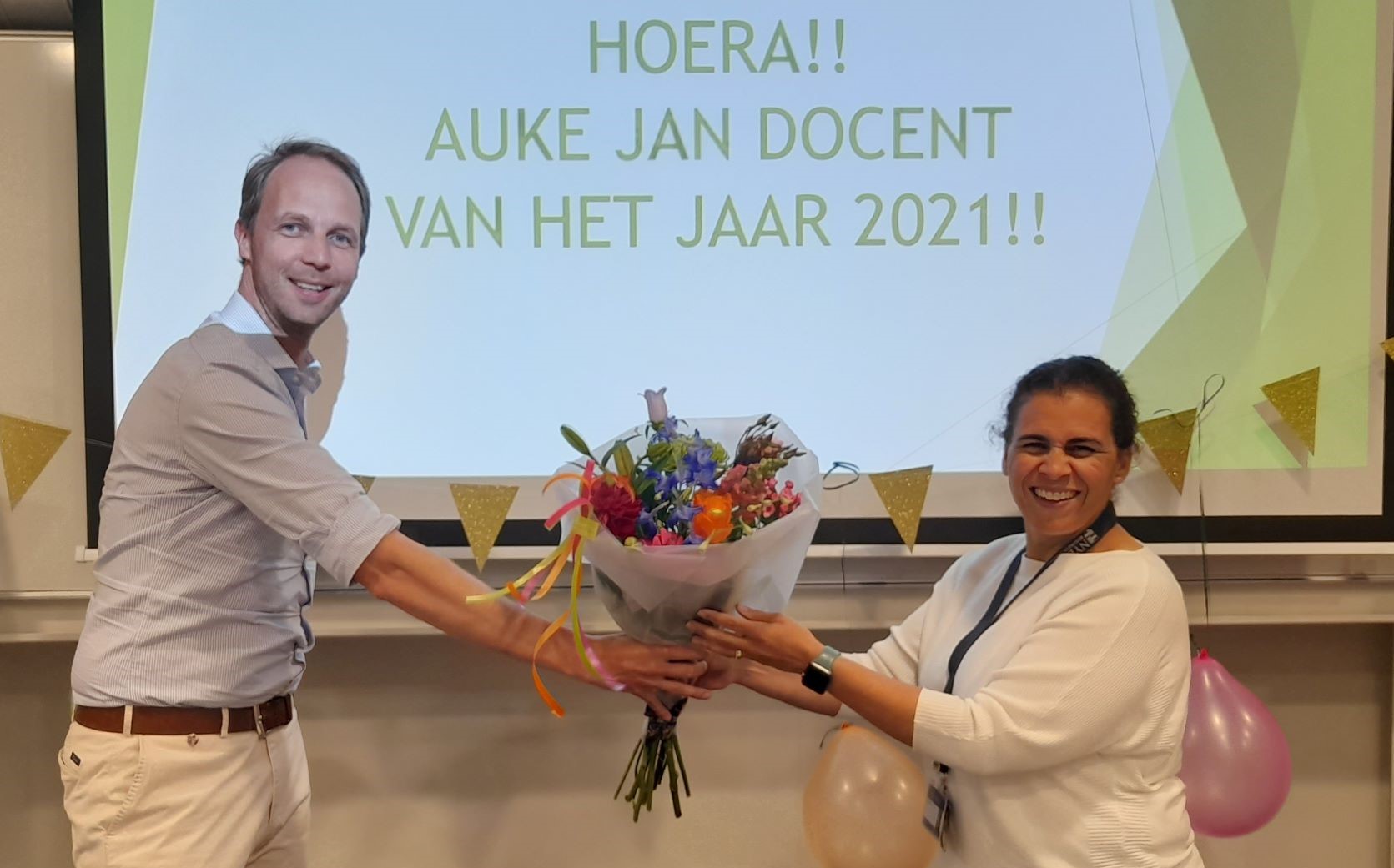Auke Jan van der Hoek en Marije Flips