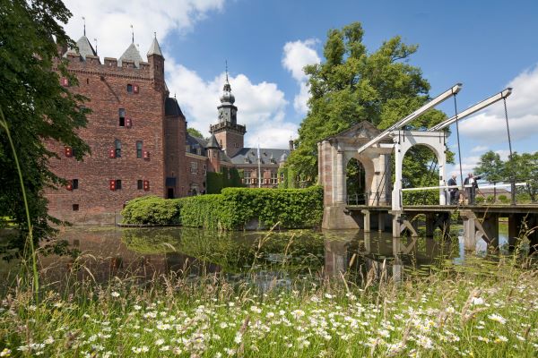 Kasteel met bloemen