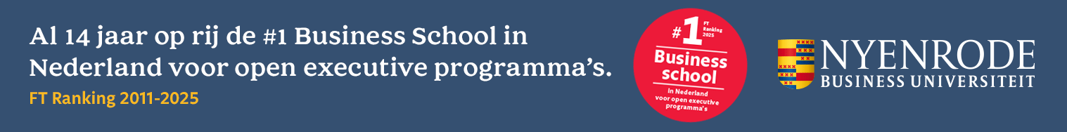 Al 14 jaar de #1 Business School in Nederland voor open executive programma's, 2011-2025
