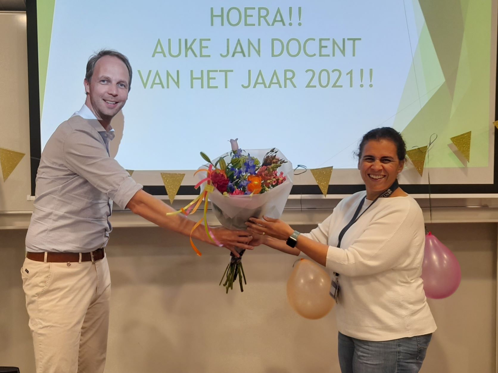 Auke Jan van der Hoek en Marije Flips