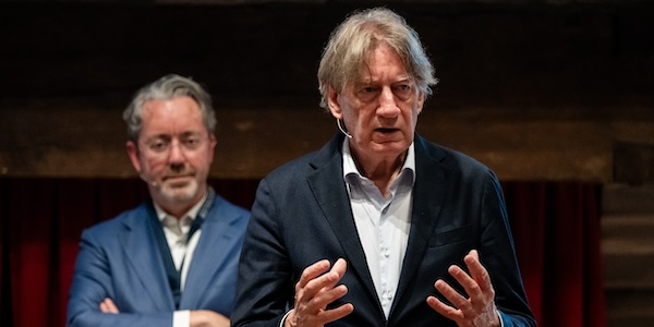 Session on geopolitics with Rob de Wijk and Jeroen Veldman