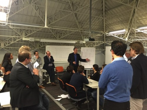 Studenten in het LEAN center