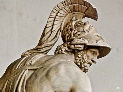 Standbeeld van de Griekse god Ajax