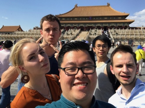 Students in the Forbidden City, Beijing China