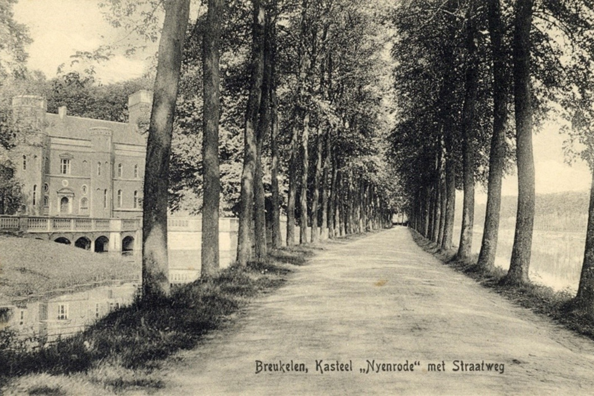 Nyenrode vanaf de Straatweg, 1905-1910. [Het Utrechts Archief, inv. 8666]