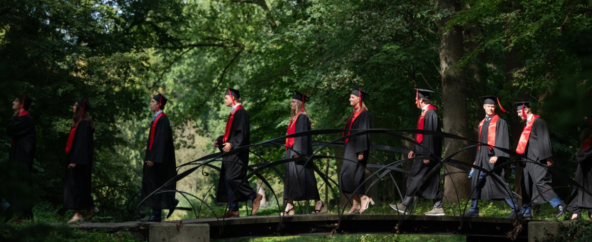 Studenten die slagen