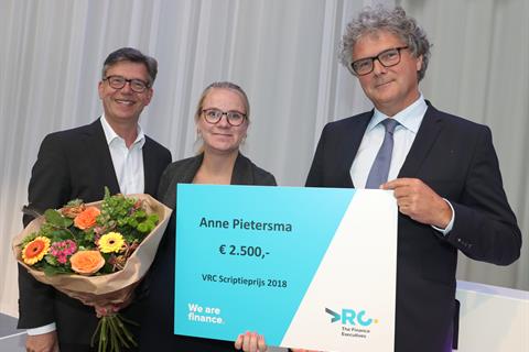 VRC Scriptieprijs 2018 winnaar Anne Pietersma - foto Paul Ridderhof 