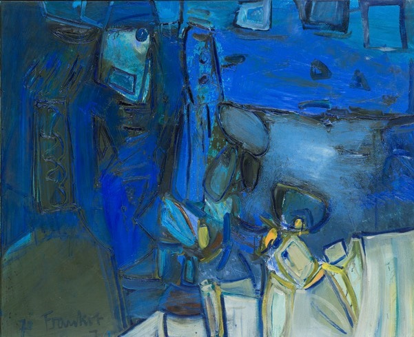 Roelof Frankot - Simultaan, olieverf op doek, 90 x 110 cm
