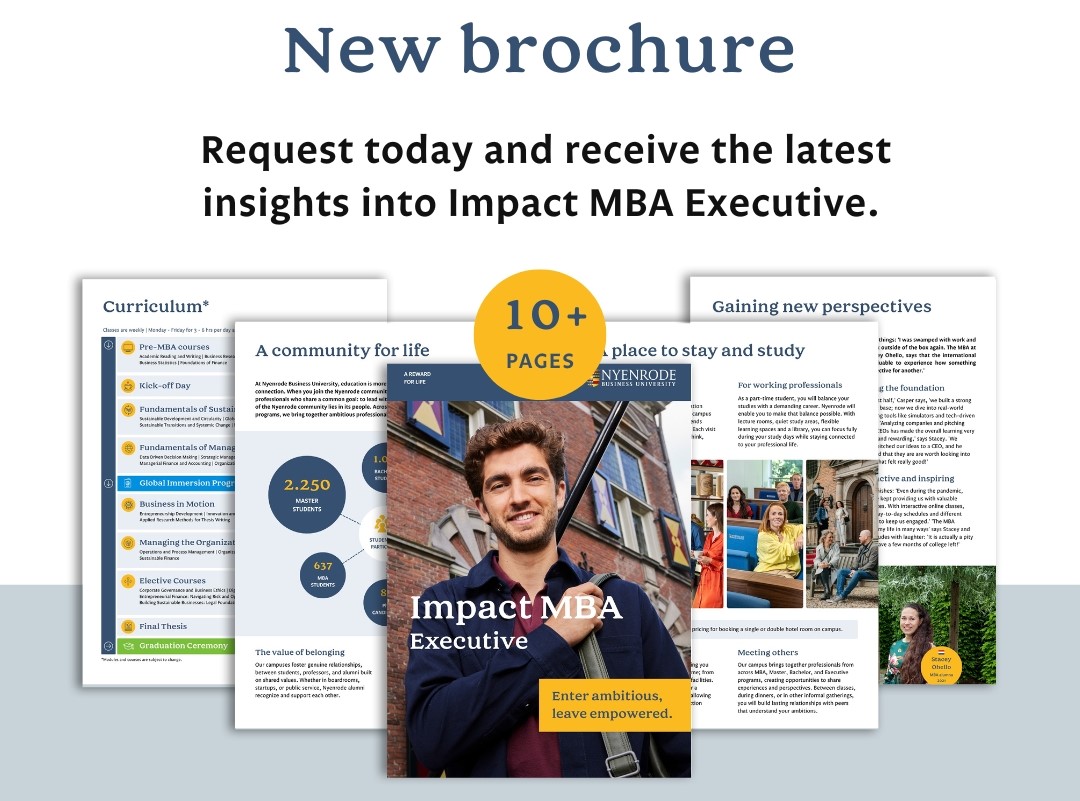 IMBA Executive ENG New Impact MBA Executive brochure available today
