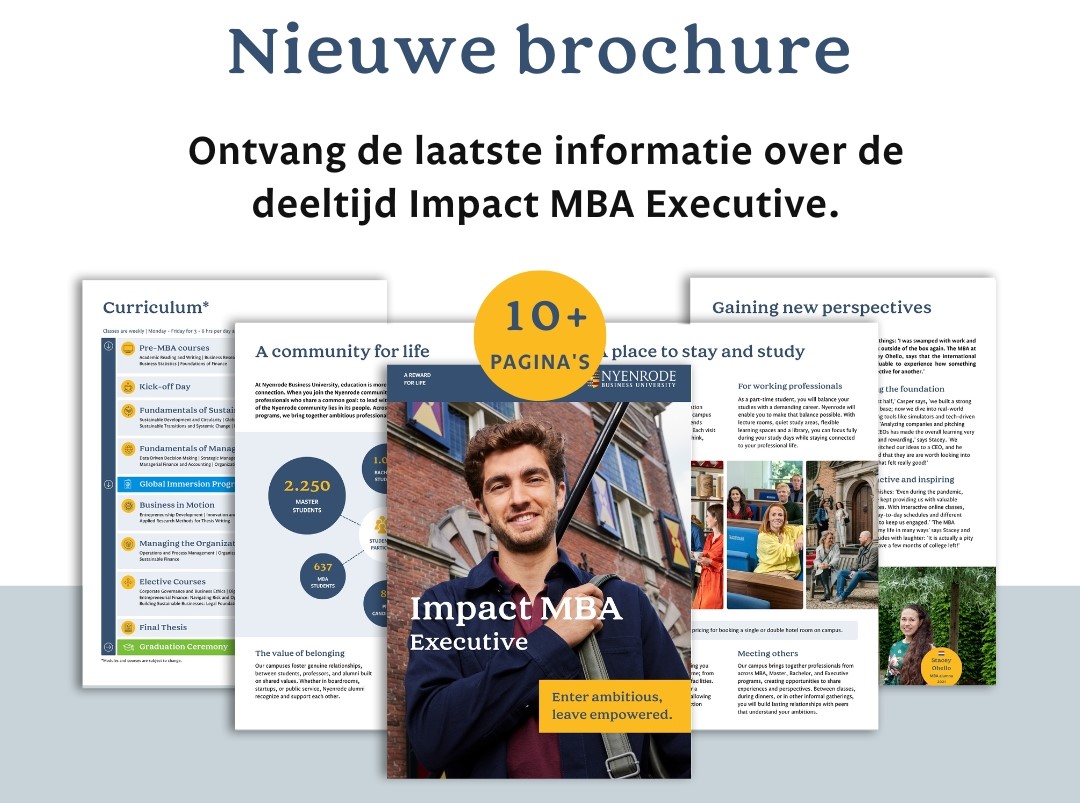 Nieuwe Impact MBA Executive brochure vandaag beschikbaar